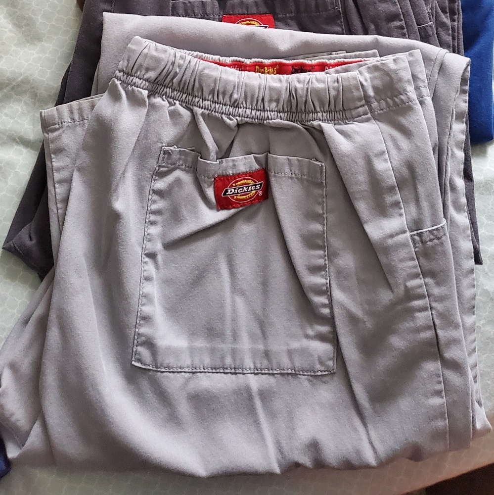 Dickies gray medium tall scrub bottoms
